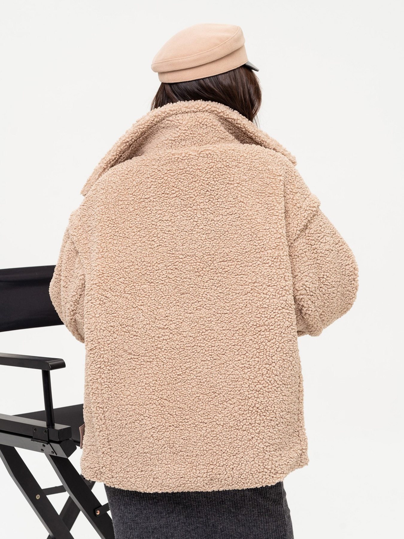 Шуба ISSA Plus модель 13655_beige Фото