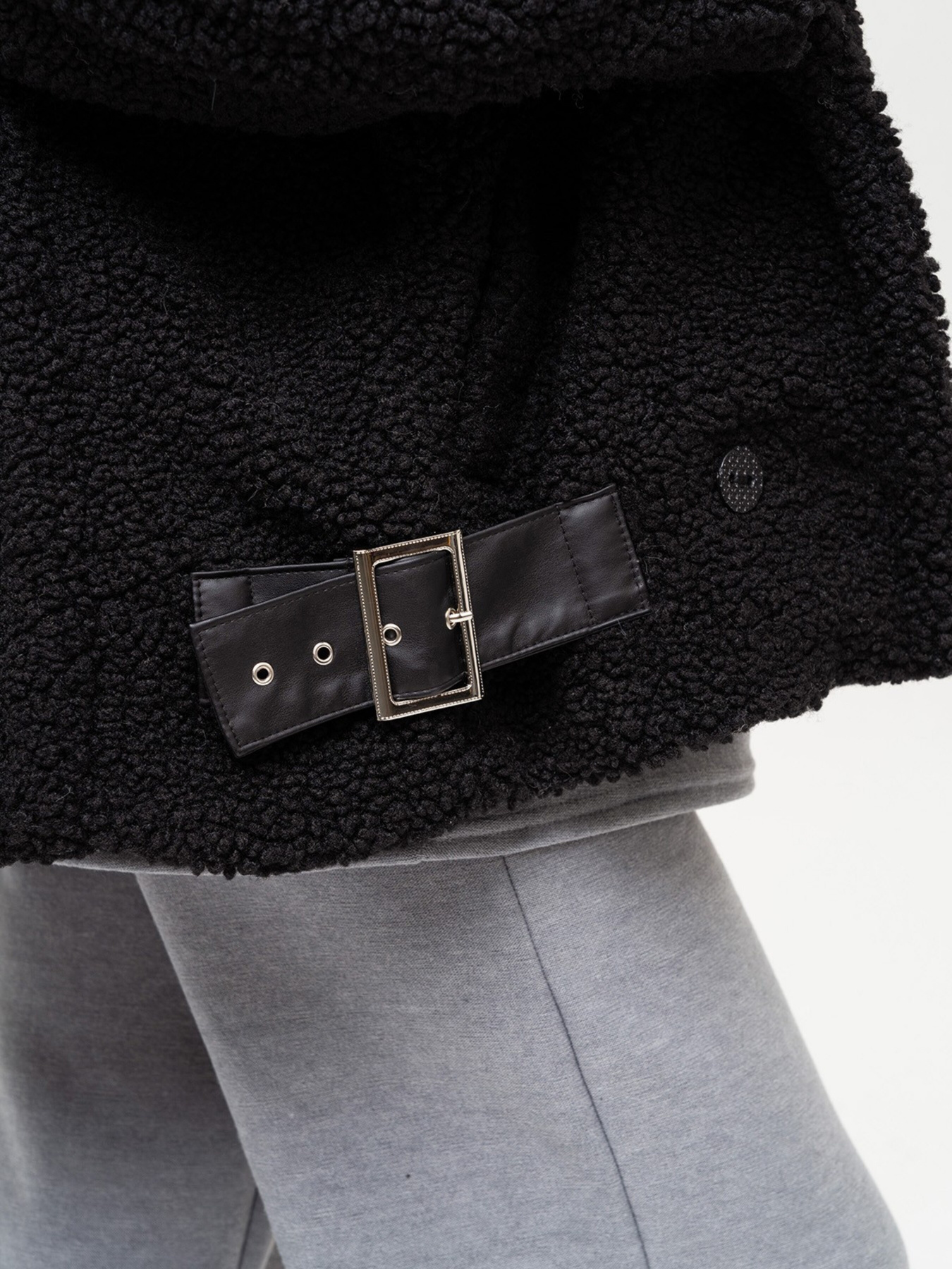 Шуба ISSA Plus модель 13655_black Фото