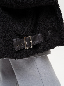 Шуба ISSA Plus модель 13655_black Фото