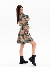 Сукня міні ISSA Plus модель 13658_beige Фото