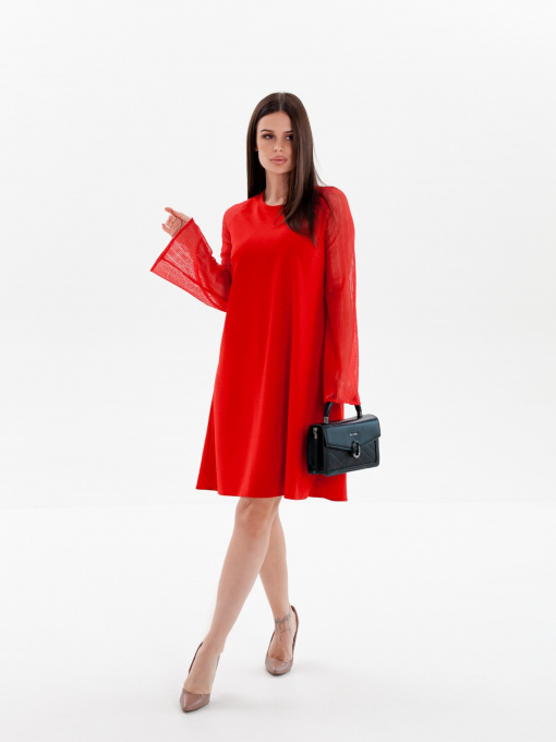 Платье мини ISSA Plus модель SA-102_red Фото