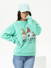 Світшот ISSA Plus модель SA-434_green Фото