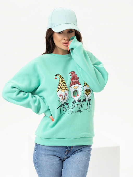 Свитшот ISSA Plus модель SA-434_green Фото