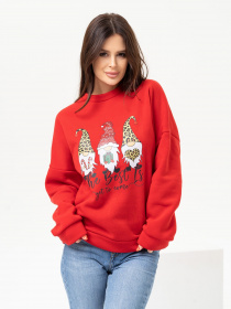 Свитшот ISSA Plus модель SA-434_red Фото