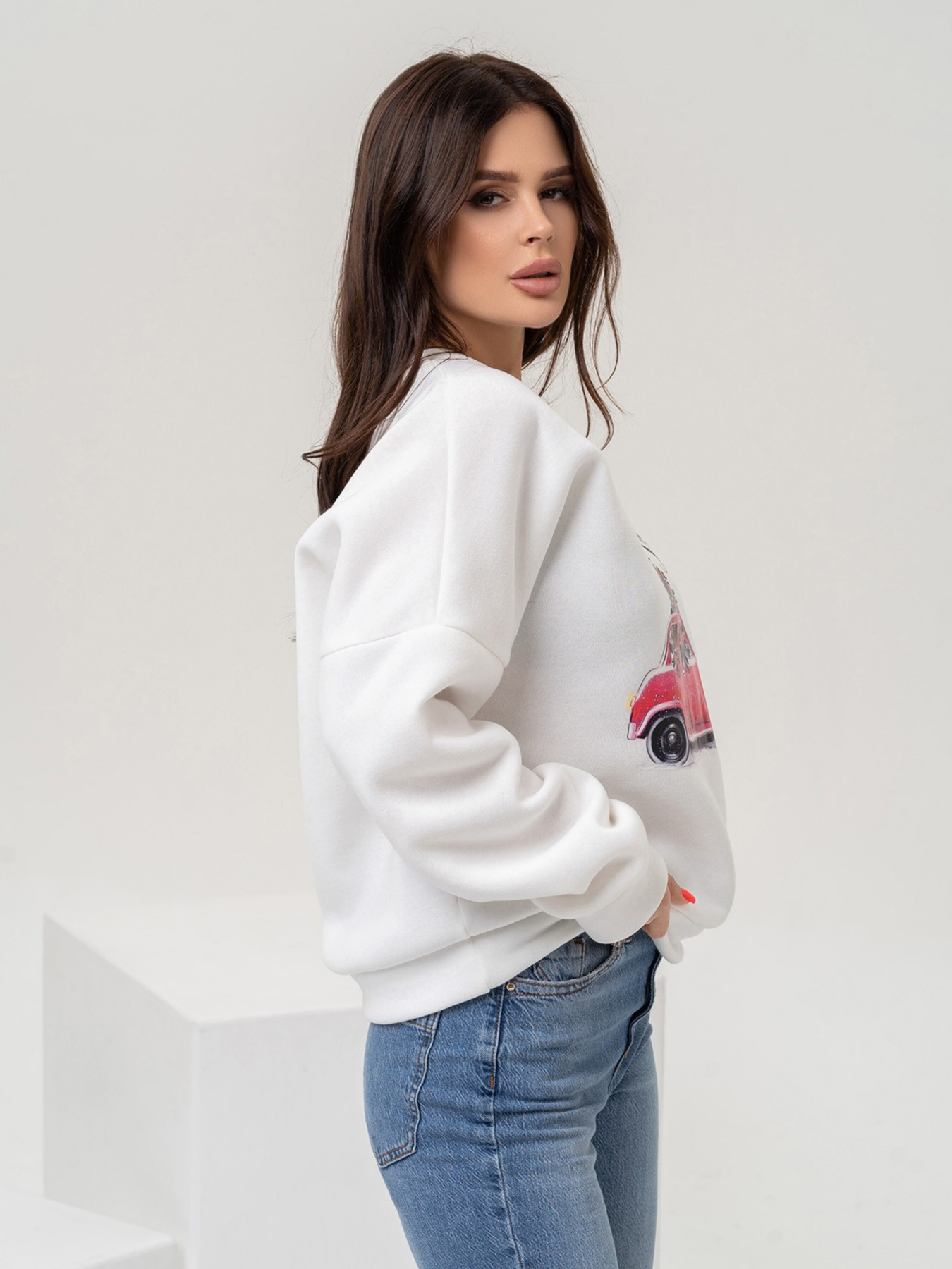 Світшот ISSA Plus модель SA-435_white Фото