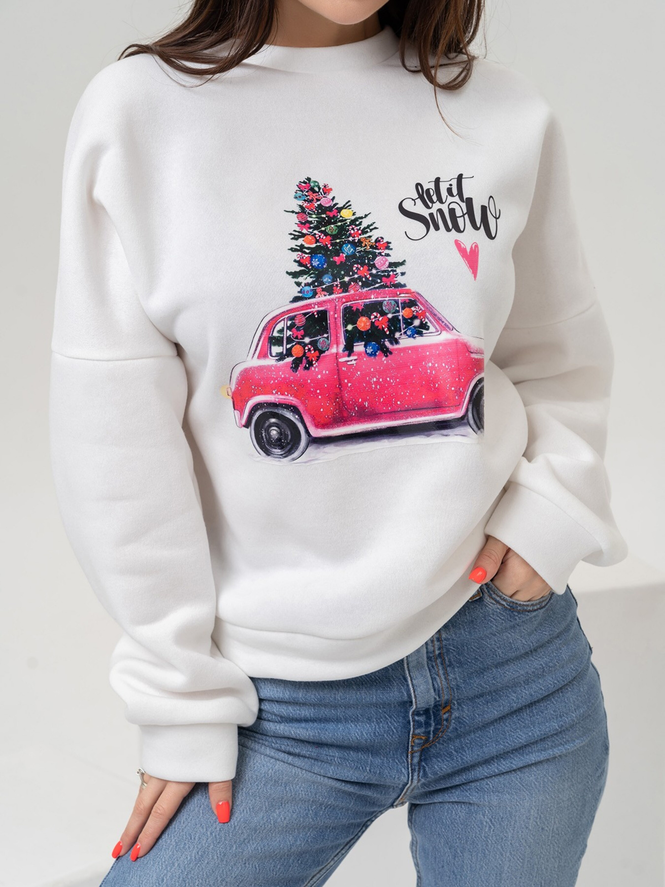 Світшот ISSA Plus модель SA-435_white Фото