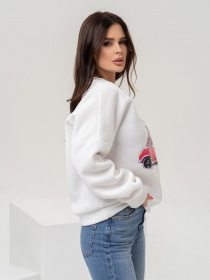 Світшот ISSA Plus модель SA-435_white Фото