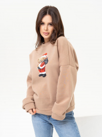 Світшот ISSA Plus модель SA-436_beige Фото