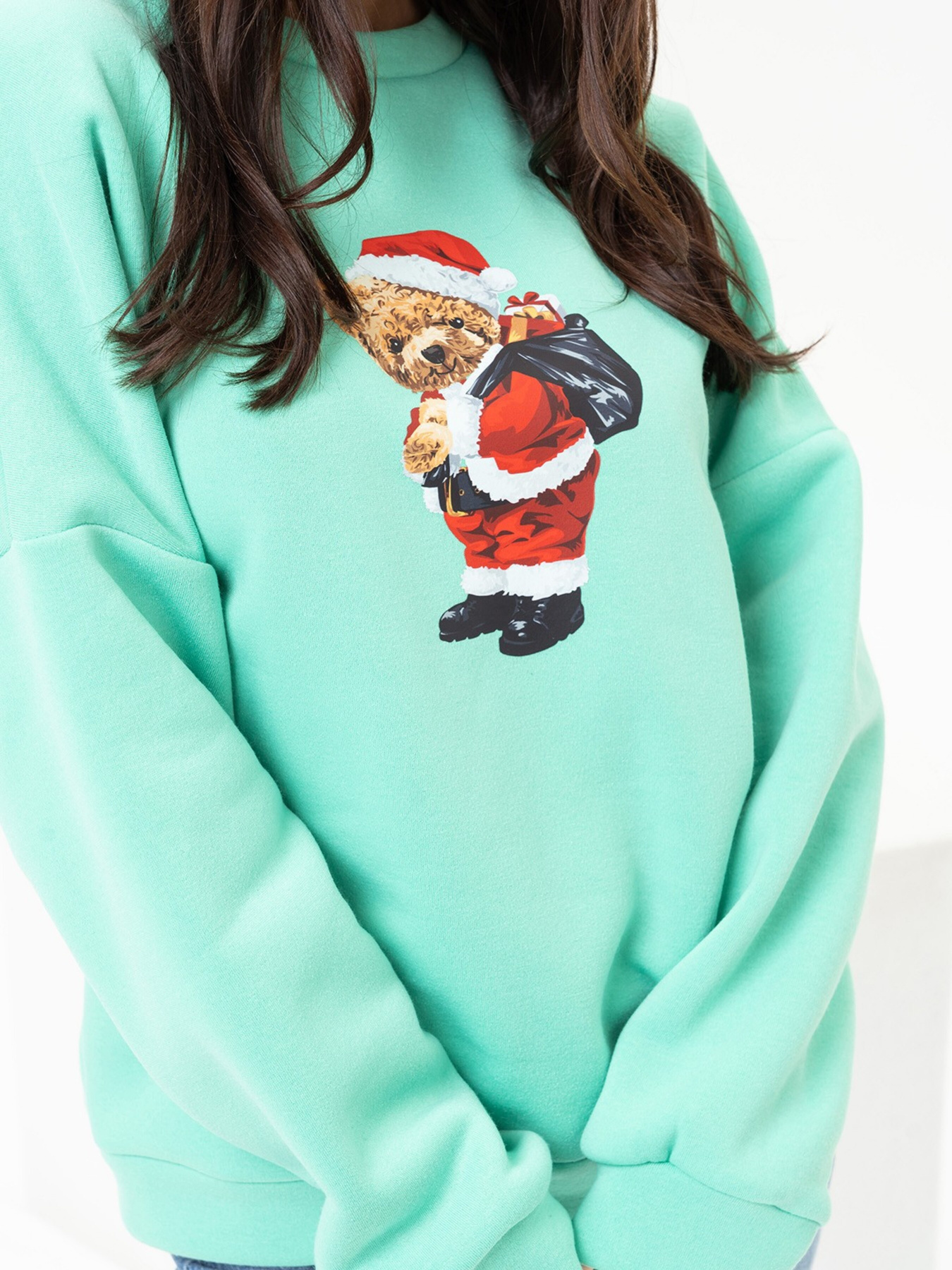 Світшот ISSA Plus модель SA-436_green Світшот ISSA Plus модель SA-436_green Фото