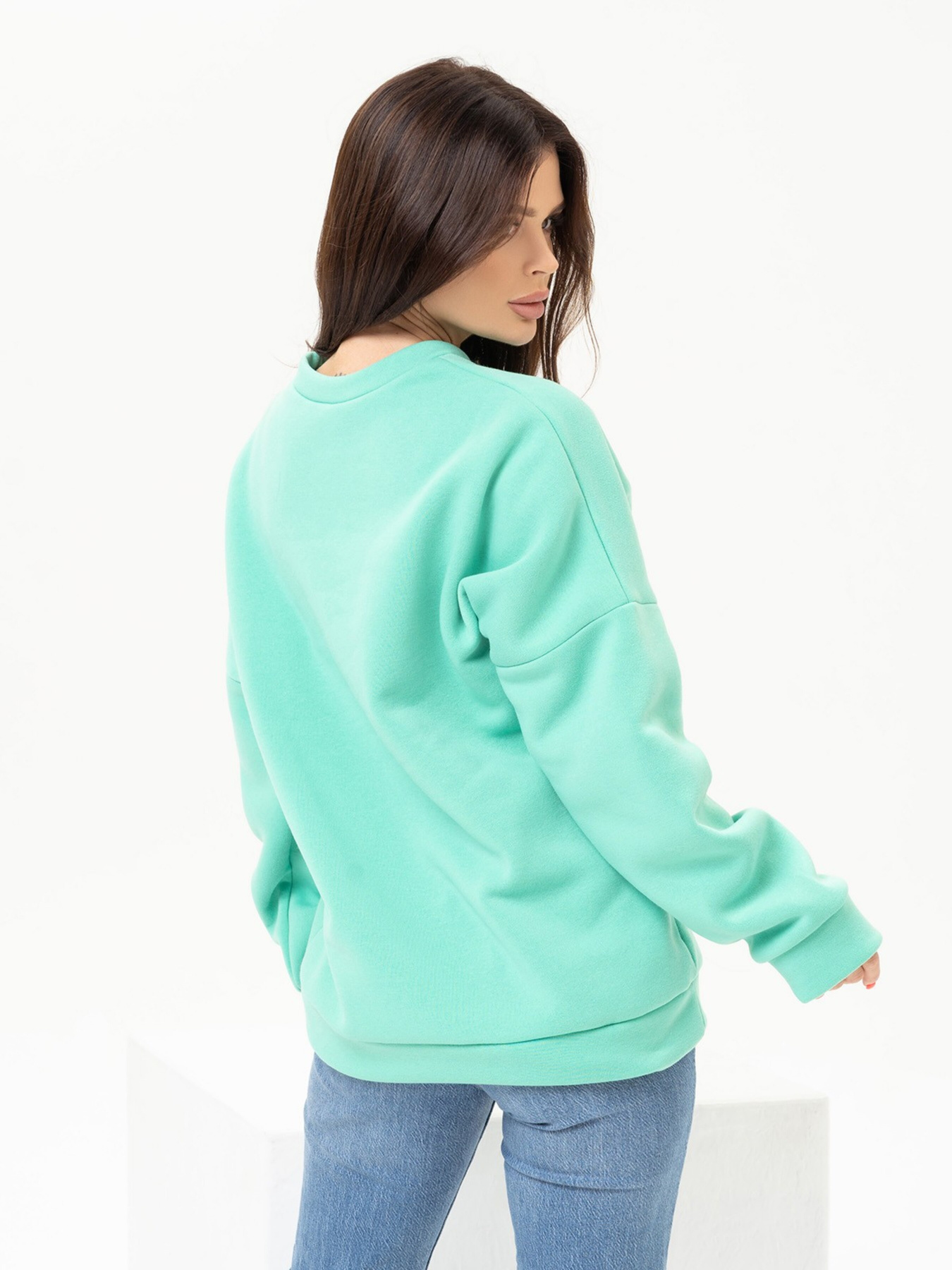 Свитшот ISSA Plus модель SA-437_green Фото