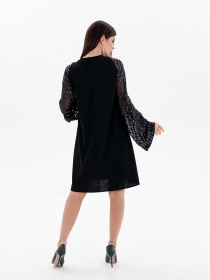 Сукня міні ISSA Plus модель SA-438_black Фото