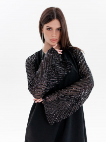 Сукня міні ISSA Plus модель SA-438_black Фото