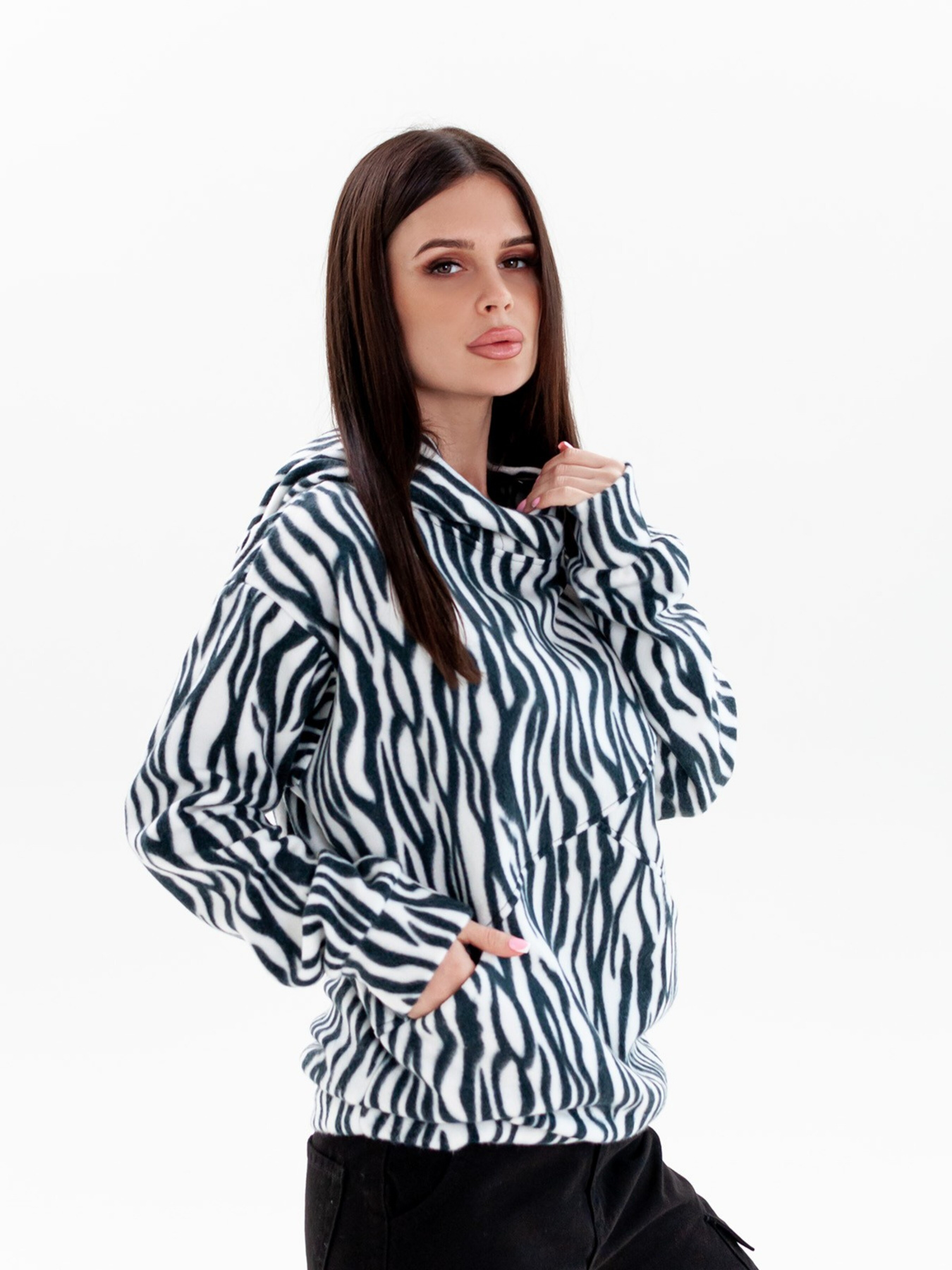 Худи ISSA Plus модель SA-440_blackwhite Фото