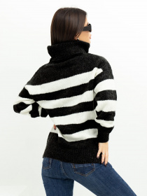 Свитер ISSA Plus модель WN20-391_black Фото