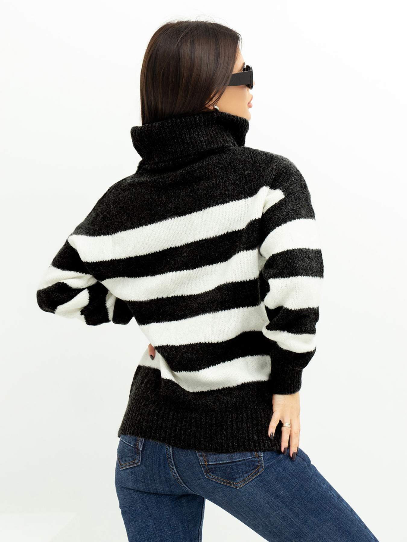 Свитер ISSA Plus модель WN20-391_black Фото