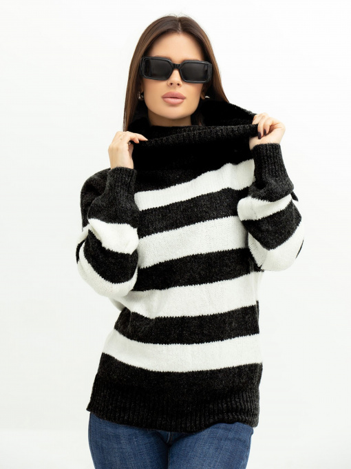 Свитер ISSA Plus модель WN20-391_black Фото