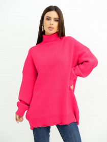 Свитер ISSA Plus модель WN20-394_crimson Фото