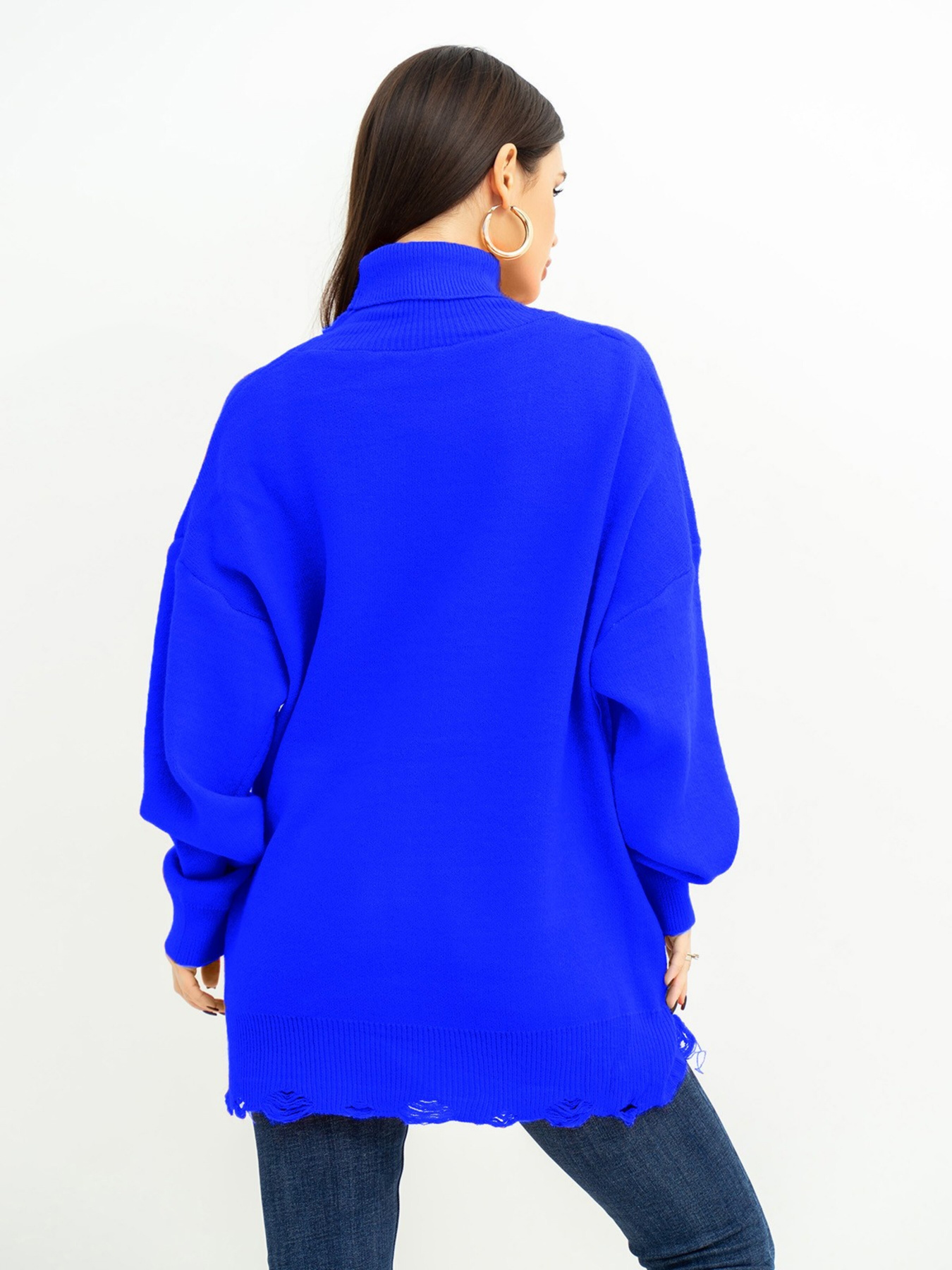 Свитер ISSA Plus модель WN20-394_blue Свитер ISSA Plus модель WN20-394_blue Фото