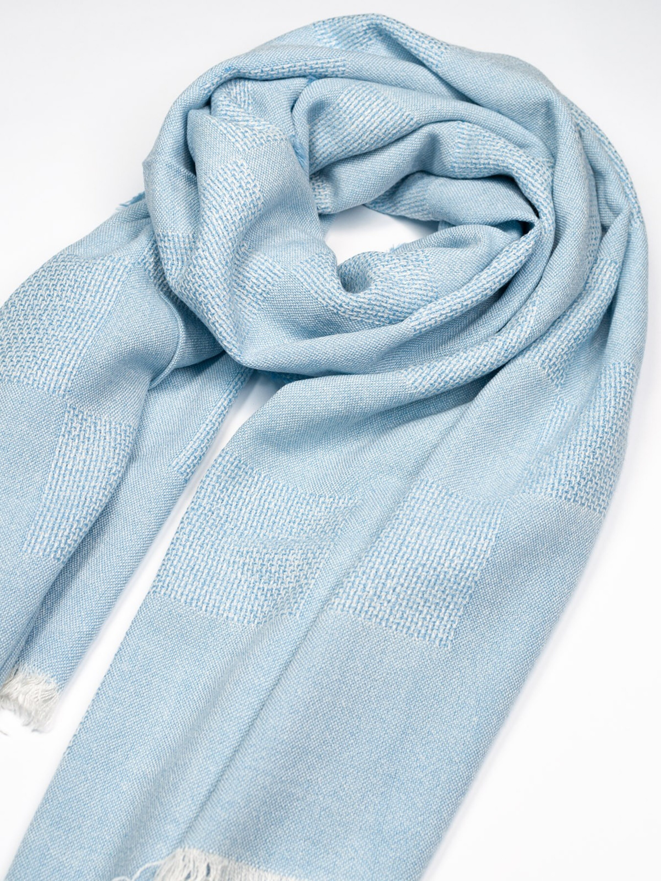 Шарф ISSA Plus модель SH-28_blue Фото