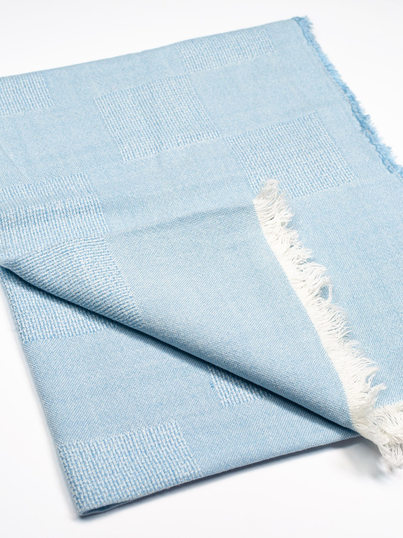 Шарф ISSA Plus модель SH-28_blue Шарф ISSA Plus модель SH-28_blue Фото