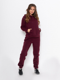 Спортивный костюм ISSA Plus модель 11088B_бордовый Фото