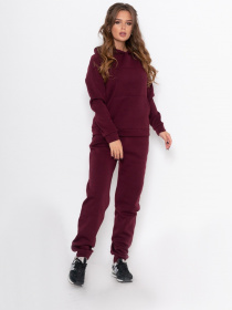 Спортивний костюм ISSA Plus модель 11088B_бордовый Фото