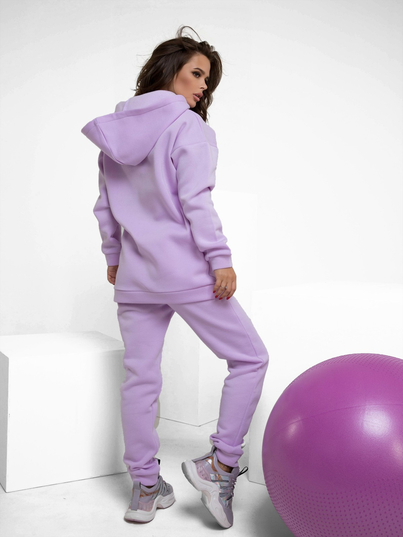 Спортивный костюм ISSA Plus модель 12236B_lilac Фото