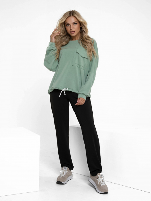 Спортивный костюм ISSA Plus модель 12249_blackmint Фото