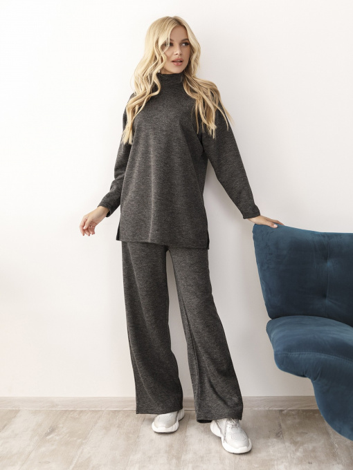 Повседневный костюм ISSA Plus модель 12253_darkgray Фото