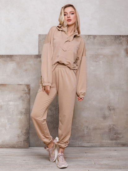 Спортивний костюм ISSA Plus модель 12395_beige - фото