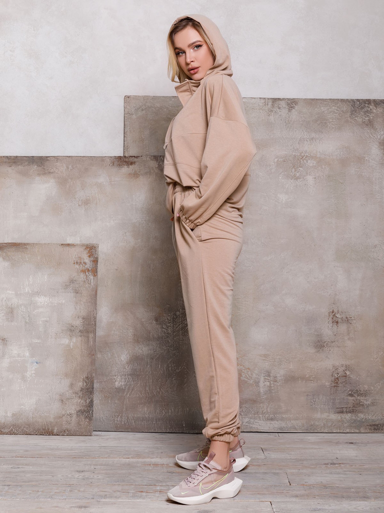 Спортивний костюм ISSA Plus модель 12395_beige Спортивний костюм ISSA Plus модель 12395_beige Фото