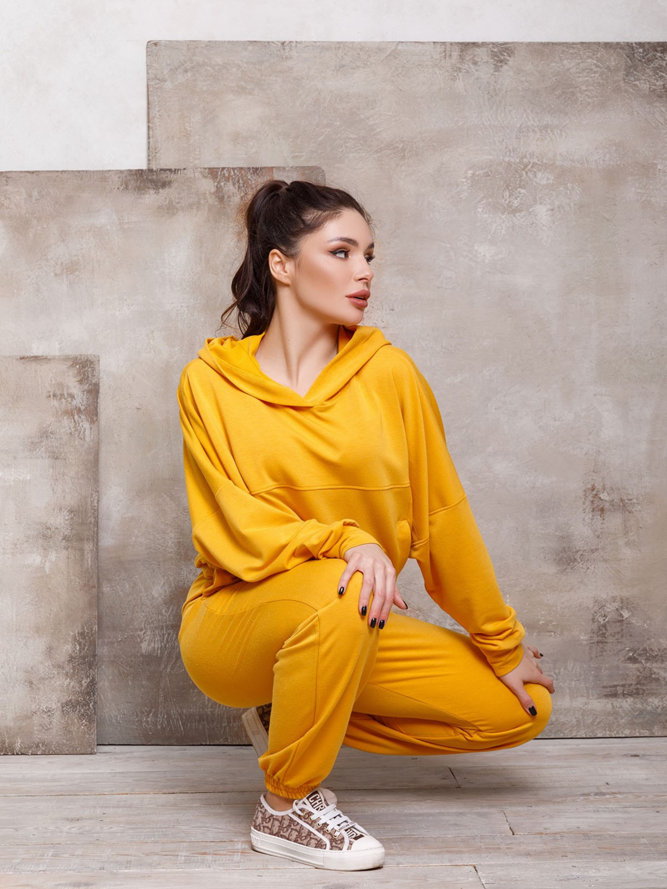 Спортивний костюм ISSA Plus модель 12449_yellow Фото