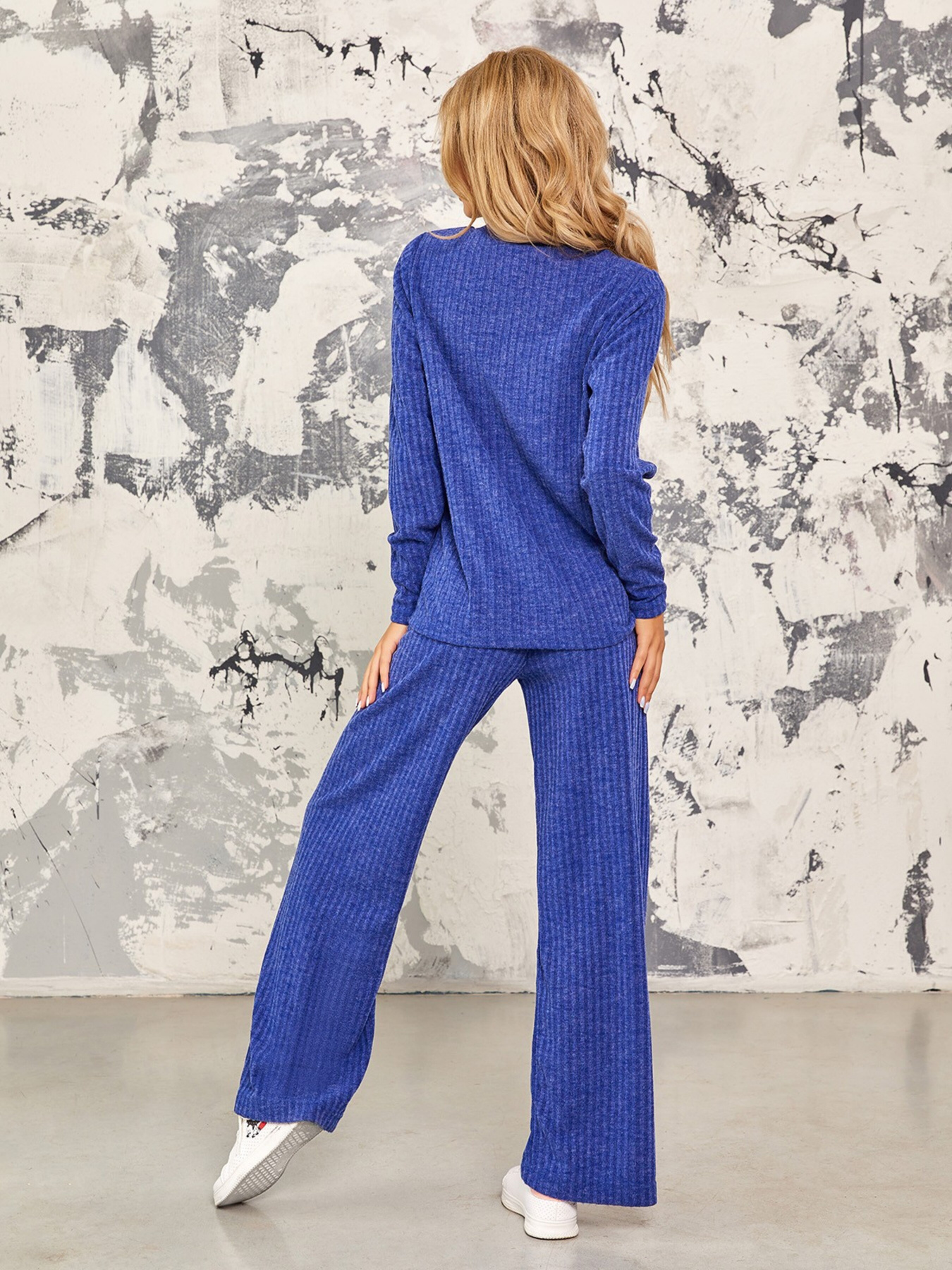 Повседневный костюм ISSA Plus модель 12531_blue Фото