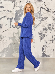 Повседневный костюм ISSA Plus модель 12531_blue Фото