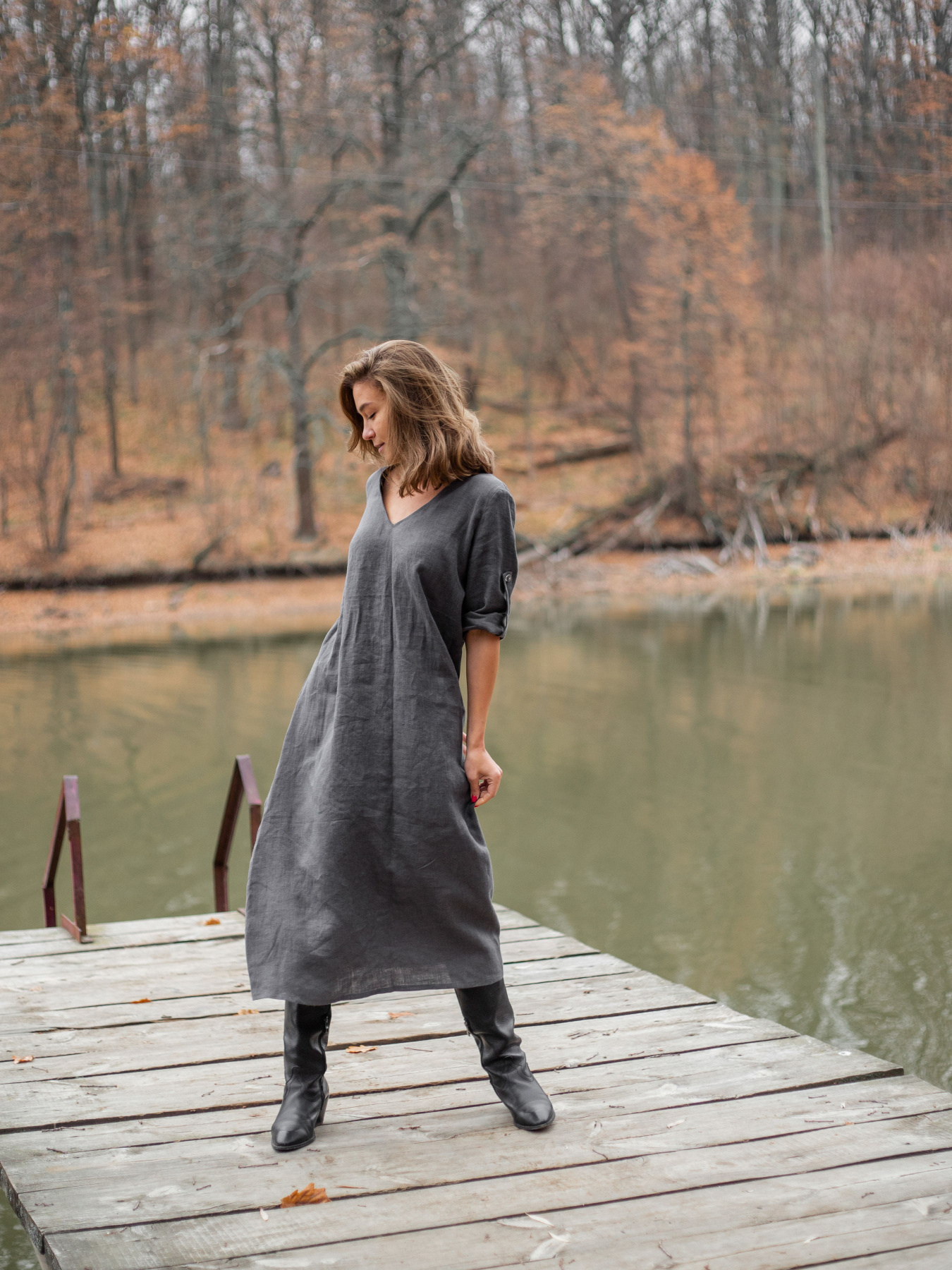 Сукня міді GNIZDO модель 1OLCDW-005 Фото