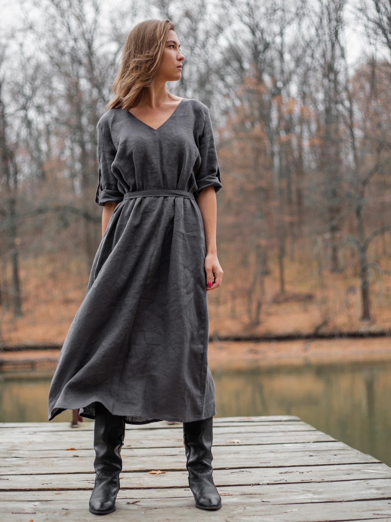 Сукня міді GNIZDO модель 1OLCDW-005 Фото