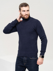 Свитер ISSA Plus модель GN4-87_darkblue Свитер ISSA Plus модель GN4-87_darkblue Фото