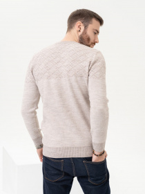 Джемпер ISSA Plus модель GN4-88_beige Джемпер ISSA Plus модель GN4-88_beige Фото