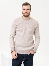 Джемпер ISSA Plus модель GN4-88_beige Джемпер ISSA Plus модель GN4-88_beige Фото