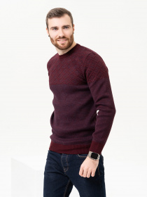 Джемпер ISSA Plus модель GN4-88_burgundy Джемпер ISSA Plus модель GN4-88_burgundy Фото