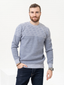 Джемпер ISSA Plus модель GN4-88_lightblue Фото