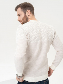 Джемпер ISSA Plus модель GN4-88_lightbeige Фото