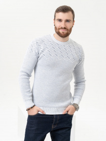 Джемпер ISSA Plus модель GN4-89_lightblue Фото