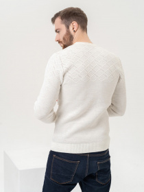 Джемпер ISSA Plus модель GN4-89_lightbeige Фото