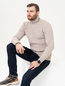 Свитер ISSA Plus модель GN4-90_beige Фото