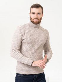 Свитер ISSA Plus модель GN4-90_beige Фото