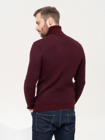 Свитер ISSA Plus модель GN4-90_burgundy Фото