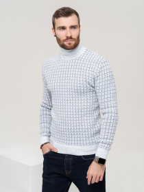 Свитер ISSA Plus модель GN4-90_lightblue Фото