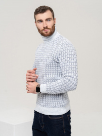 Свитер ISSA Plus модель GN4-90_lightblue Фото