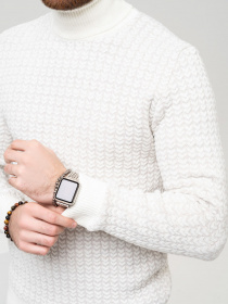 Свитер ISSA Plus модель GN4-90_lightbeige Фото